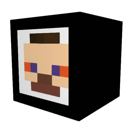 ingan2 Minecraft avatar head, 3D render