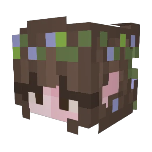 ingbrod Minecraft avatar head, 3D render