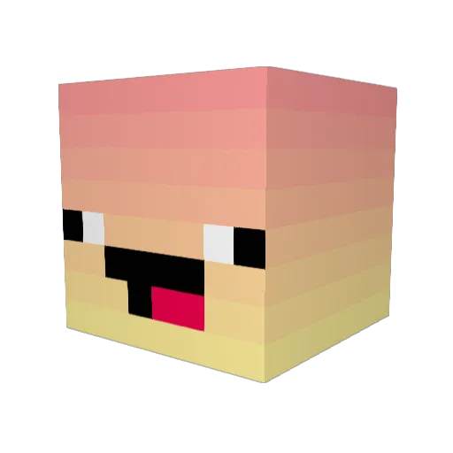 inger92 Minecraft avatar head, 3D render