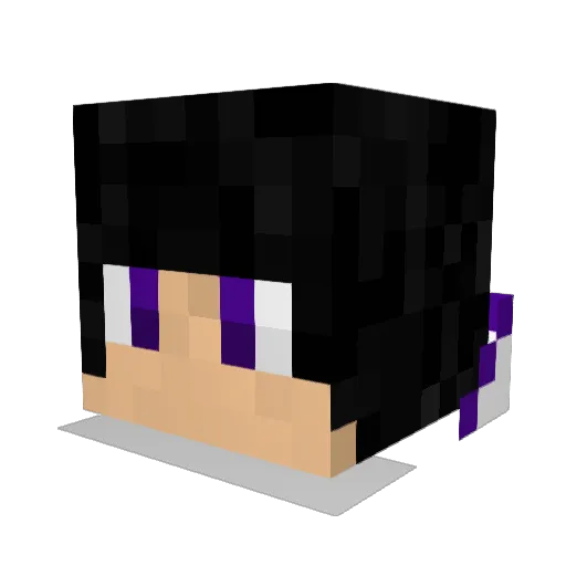 inger_row Minecraft avatar head, 3D render