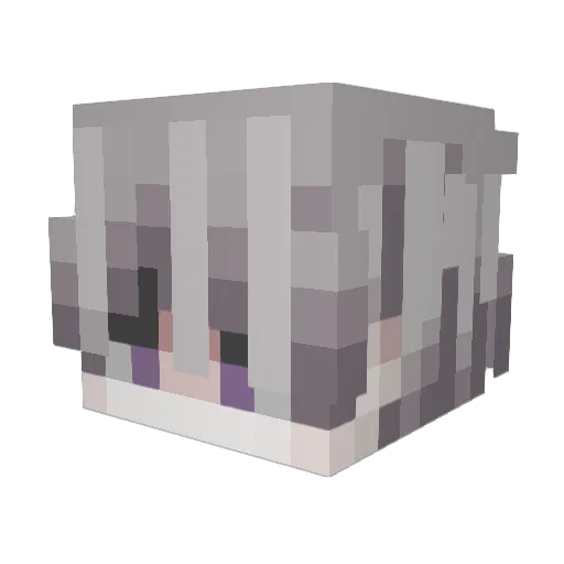 ingiocabile Minecraft avatar head, 3D render
