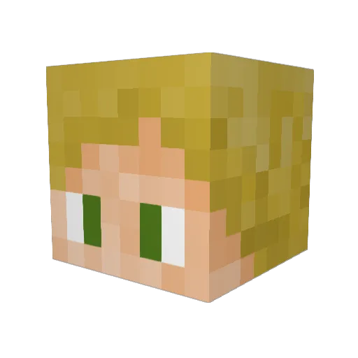 ingledont Minecraft avatar head, 3D render