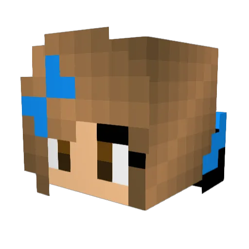 ingpops Minecraft avatar head, 3D render