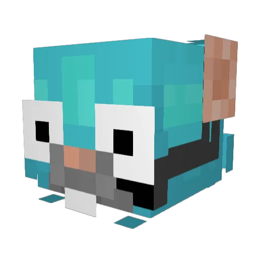 inh4a Minecraft avatar head, 3D render