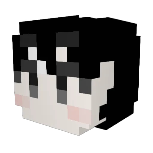 inhea42 Minecraft avatar head, 3D render