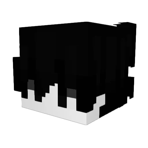 inhvmane Minecraft avatar head, 3D render