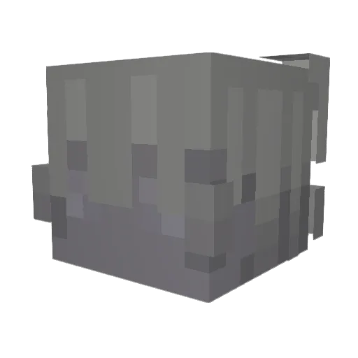 inimicous Minecraft avatar head, 3D render