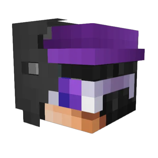 injecti0n_ Minecraft avatar head, 3D render