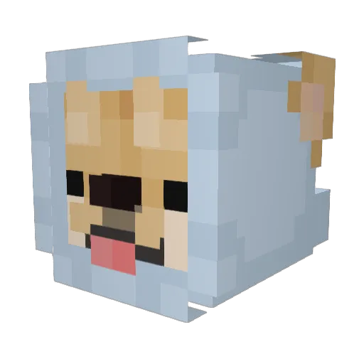 injectus Minecraft avatar head, 3D render