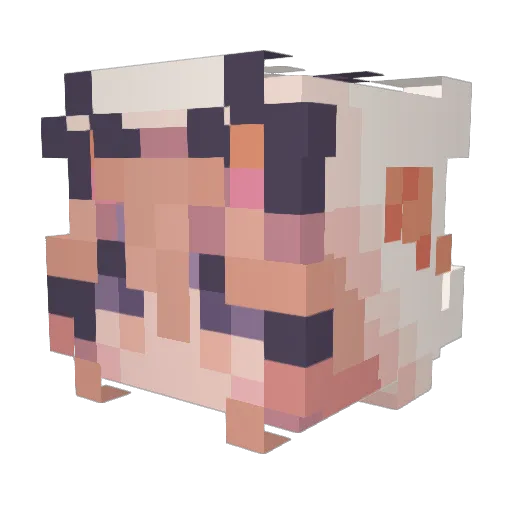 ink345 Minecraft avatar head, 3D render