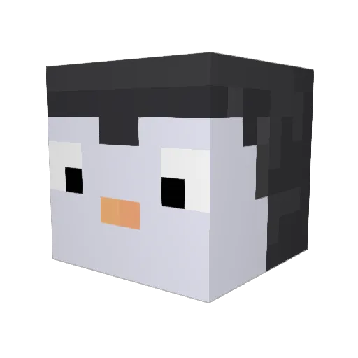 ink458 Minecraft avatar head, 3D render