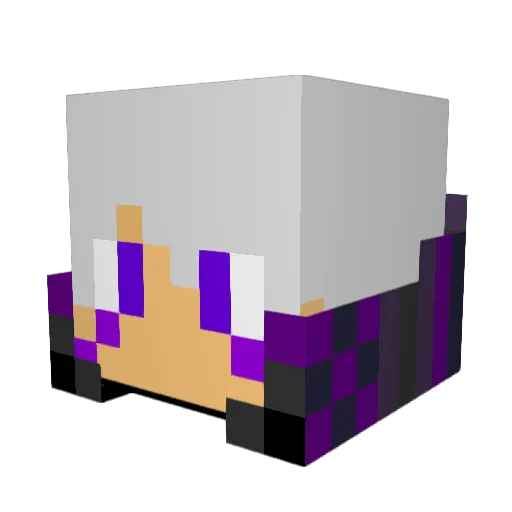 ink_katori Minecraft avatar head, 3D render