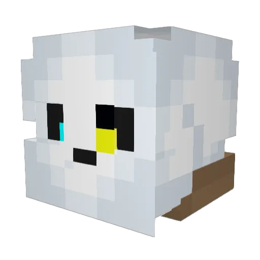 ink_sens Minecraft avatar head, 3D render