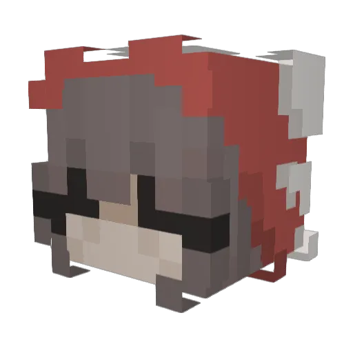 inka_0 Minecraft avatar head, 3D render