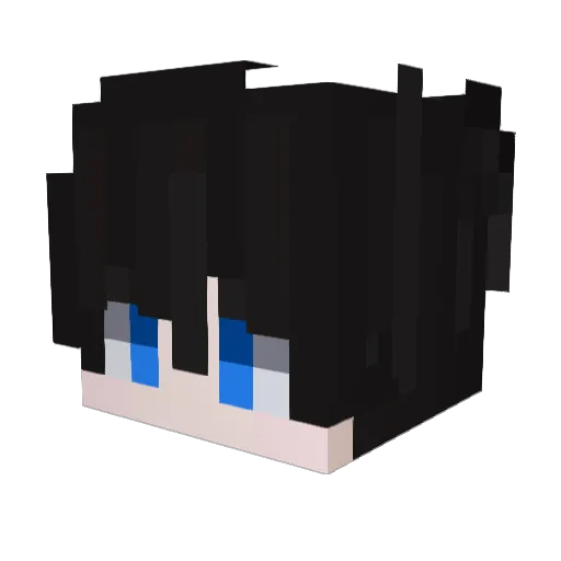 inkbody Minecraft avatar head, 3D render