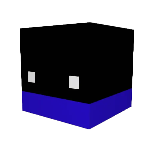 inkiemonster Minecraft avatar head, 3D render
