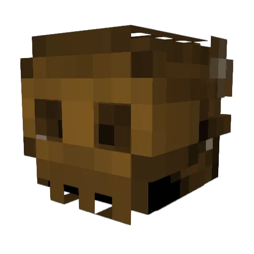 inkipoo Minecraft avatar head, 3D render