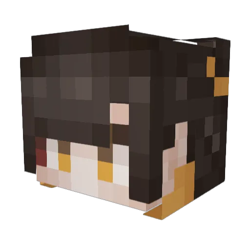 inkjae94 Minecraft avatar head, 3D render