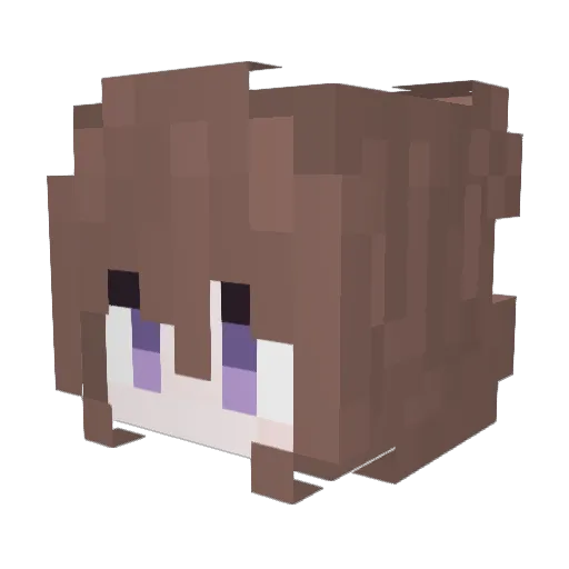 inkkni Minecraft avatar head, 3D render