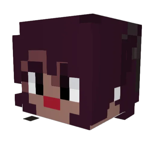 inklinng Minecraft avatar head, 3D render