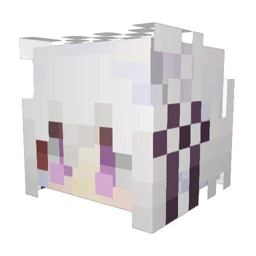 inkpan214 Minecraft avatar head, 3D render