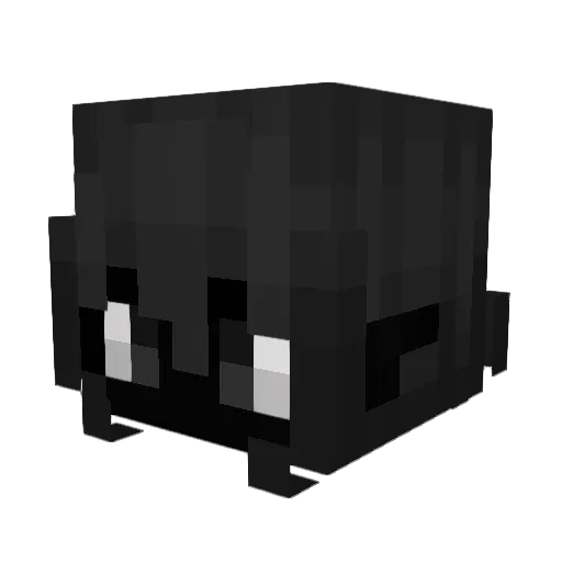 inksouls_ Minecraft avatar head, 3D render