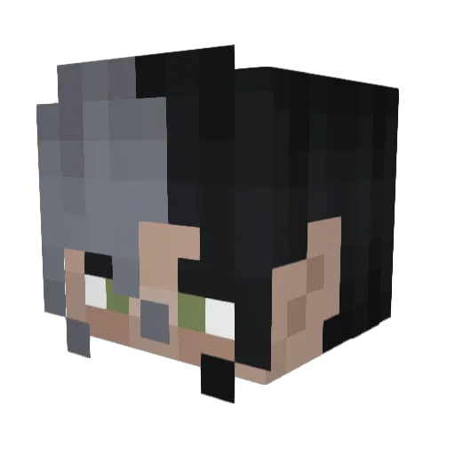 inkstears Minecraft avatar head, 3D render