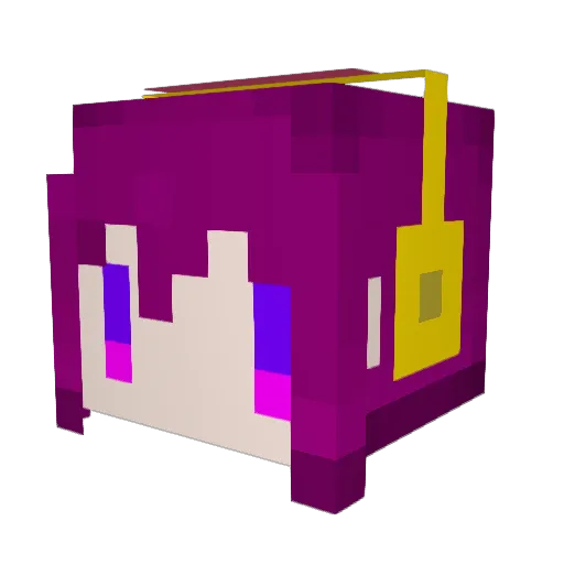 inku0411 Minecraft avatar head, 3D render