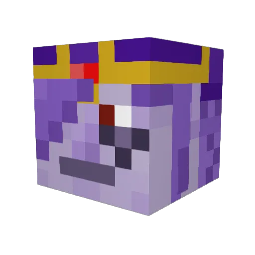 inky600 Minecraft avatar head, 3D render