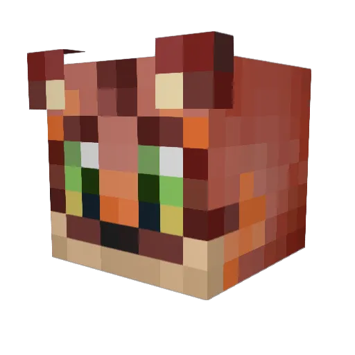 inkydragon27 Minecraft avatar head, 3D render