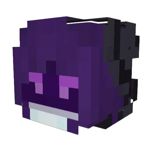inkysdomain Minecraft avatar head, 3D render