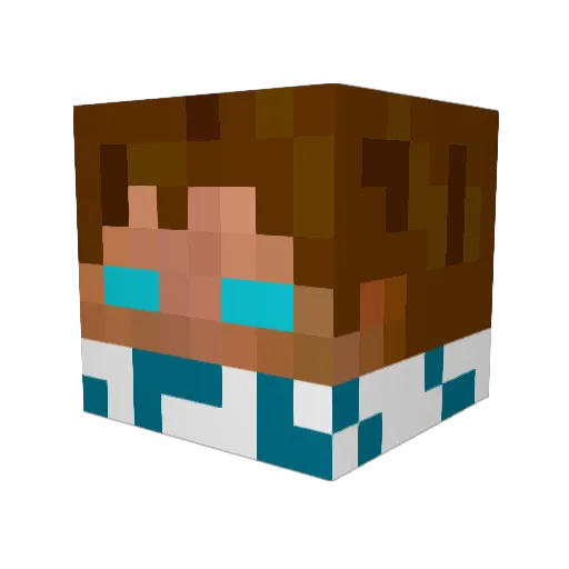 inmortal14 Minecraft avatar head, 3D render