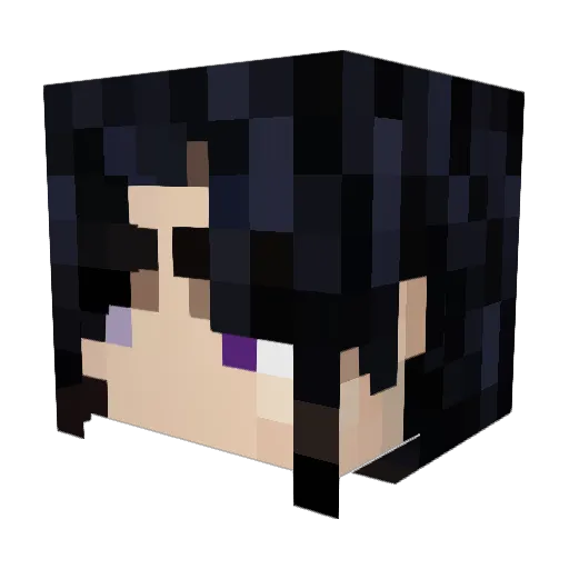 innaru Minecraft avatar head, 3D render