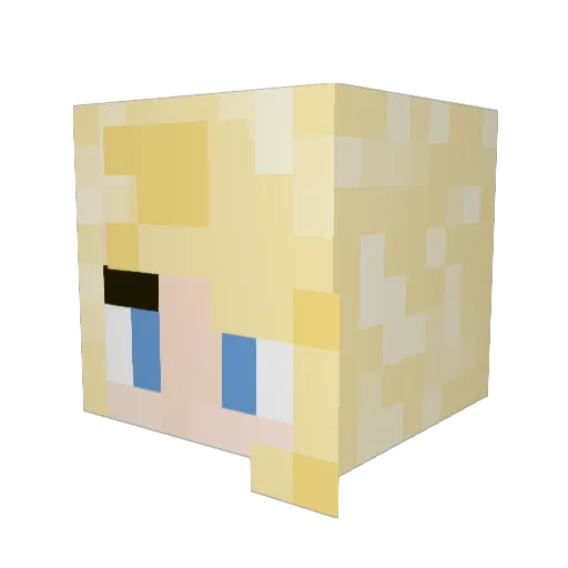 innas1 Minecraft avatar head, 3D render