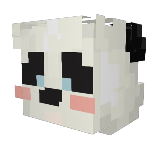 inneedofcuddles Minecraft avatar head, 3D render