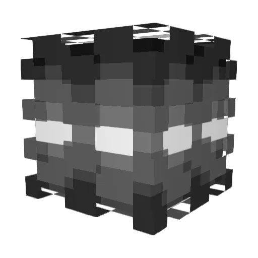 inner_G Minecraft avatar head, 3D render
