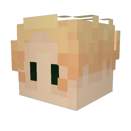 innervoid Minecraft avatar head, 3D render