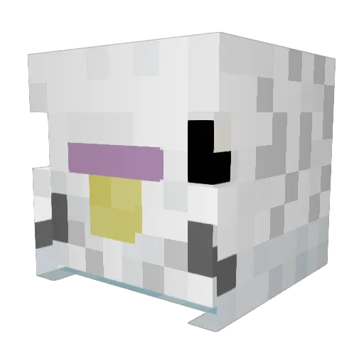 innnko Minecraft avatar head, 3D render