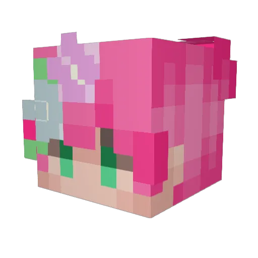 innocent_liez Minecraft avatar head, 3D render