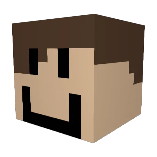 innominatustwo Minecraft avatar head, 3D render