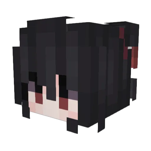 innxcencl Minecraft avatar head, 3D render
