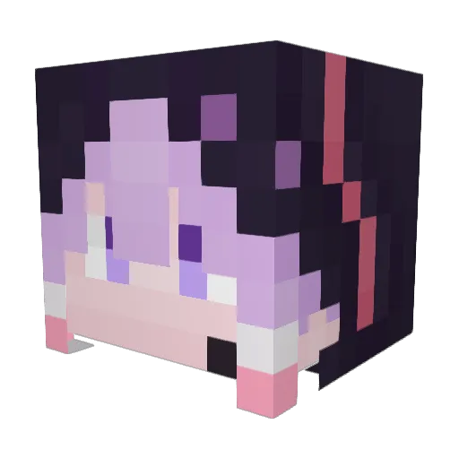 ino_hatuse Minecraft avatar head, 3D render