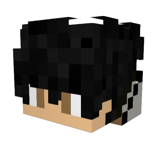 inocentxd Minecraft avatar head, 3D render
