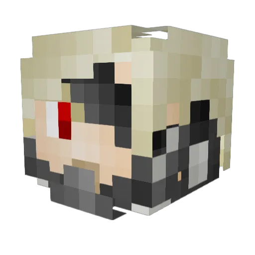 inodna Minecraft avatar head, 3D render