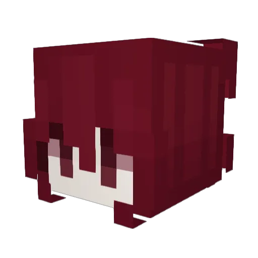inoigXgaf Minecraft avatar head, 3D render