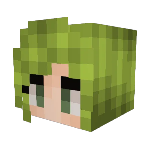 inosuke_ava Minecraft avatar head, 3D render