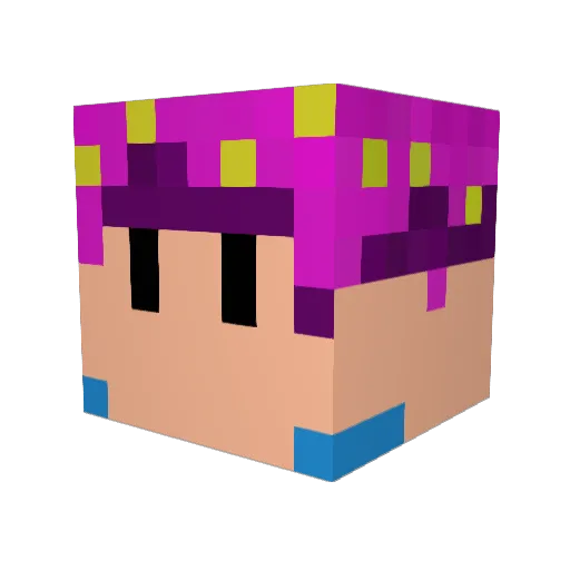 inottch Minecraft avatar head, 3D render