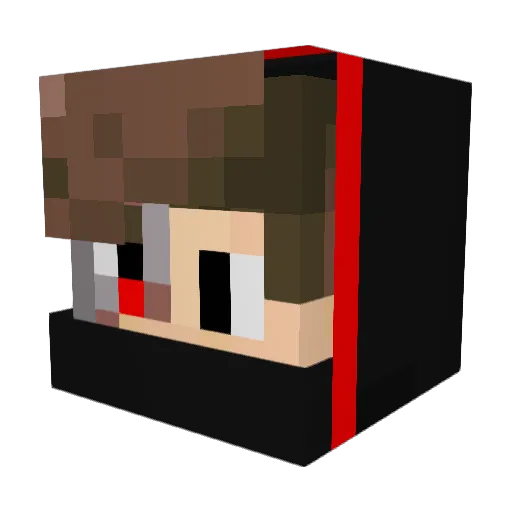 inpronta_ Minecraft avatar head, 3D render