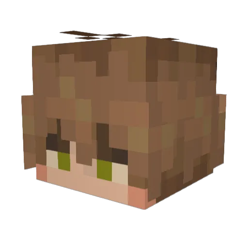 inputyeti Minecraft avatar head, 3D render