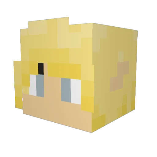 inquizies Minecraft avatar head, 3D render